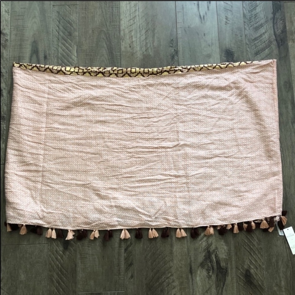 NWT Anthropologie Gold Peach Giza Infinity Scarf - Picture 11 of 13